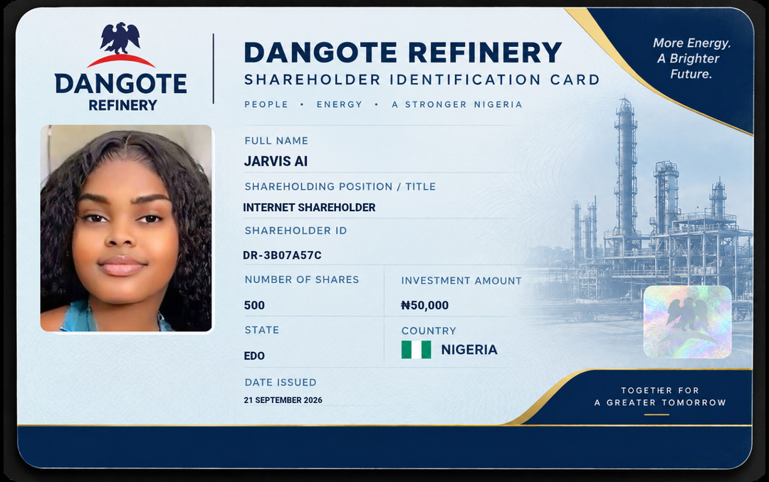 Dangote Refinery Identification Number For Shareholders Is Out
