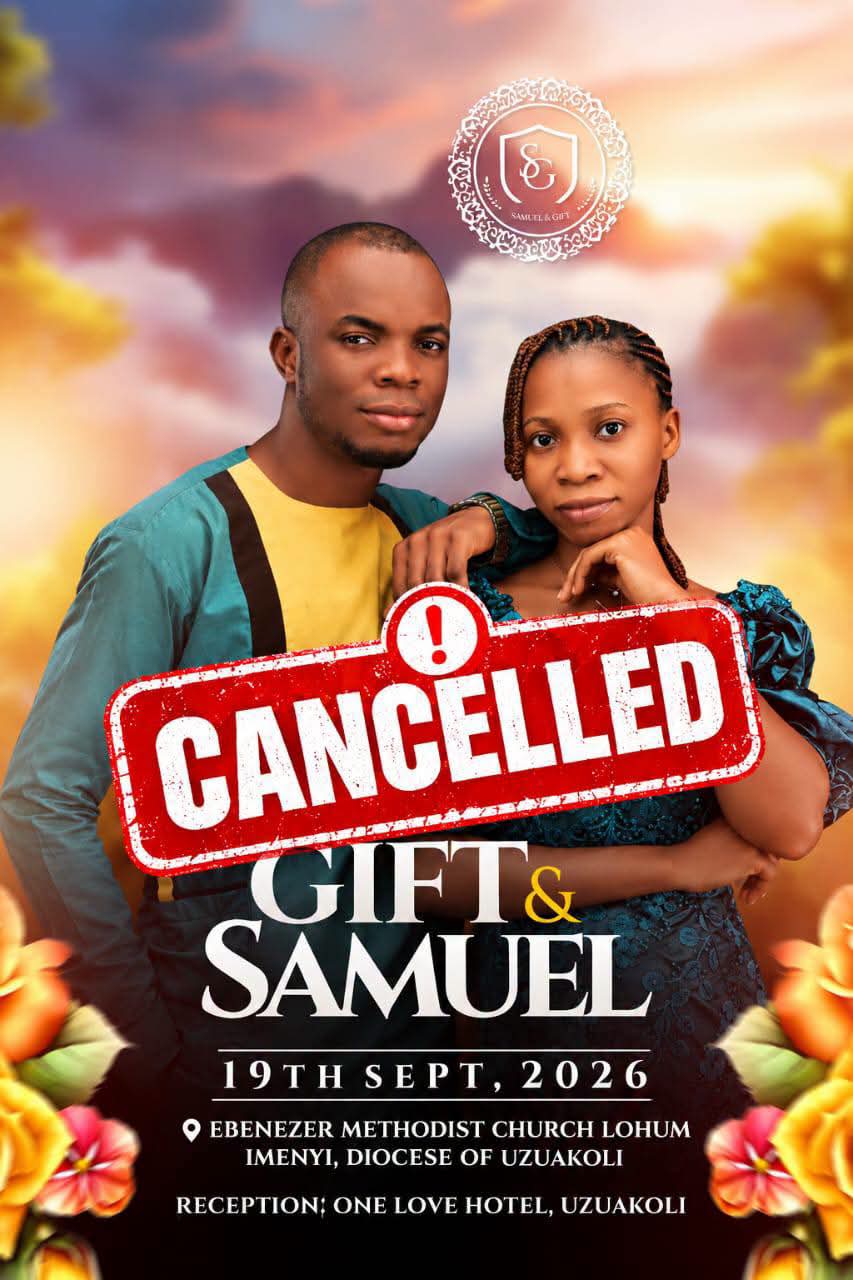 Groom Cancels Wedding One Day To The Event (pictures)
