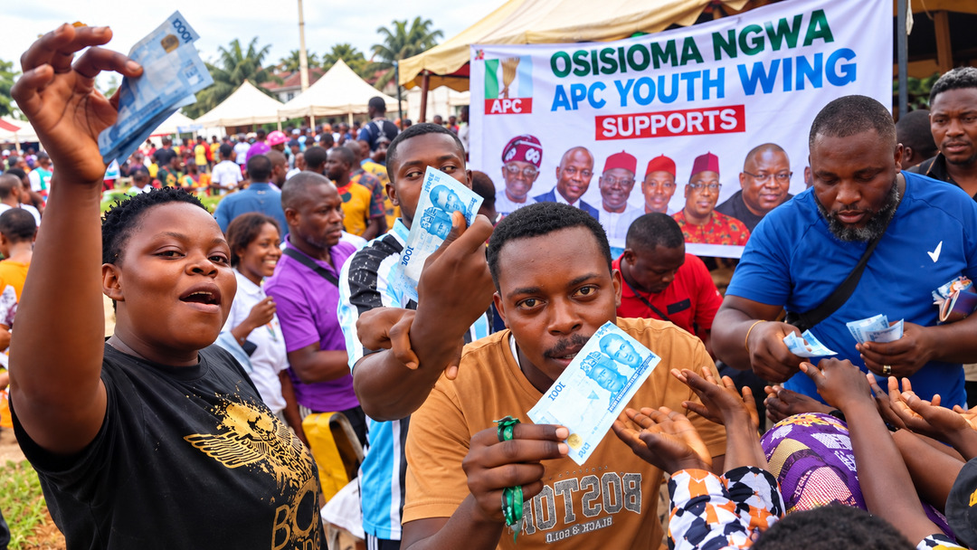 APC Distributes ₦1,000 To Attract People To Campaign Rally In Aba, Abia