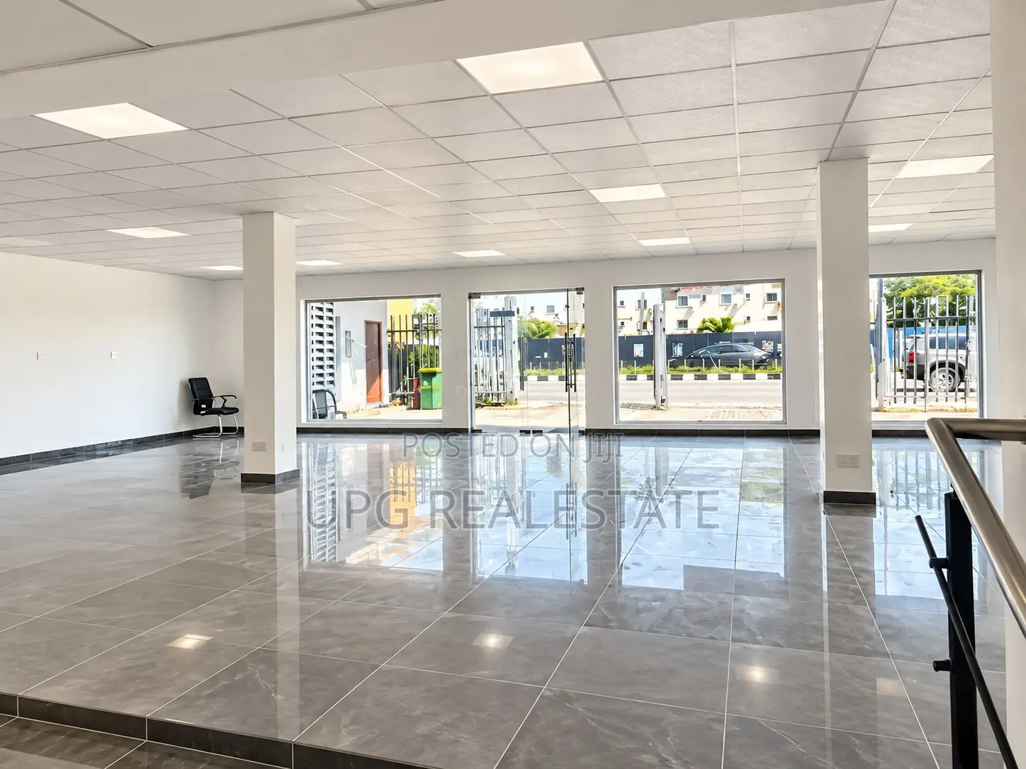 Open-Plan Bank Office Space**