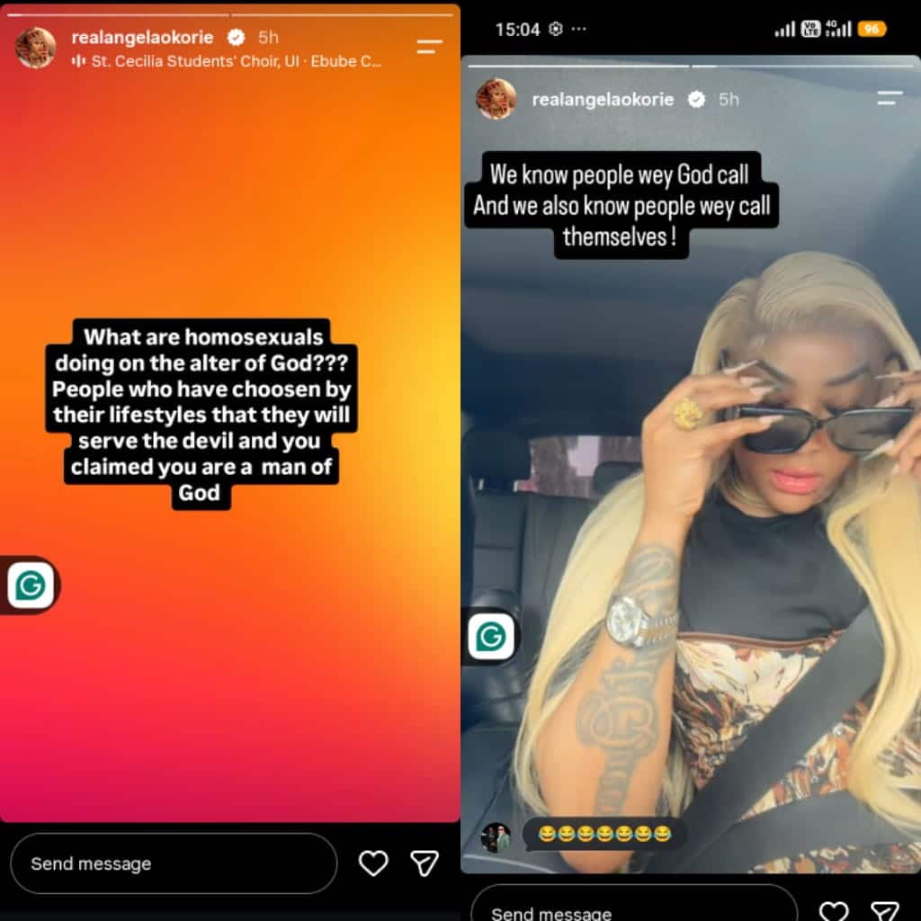 “What are homosëxuals doing on the altar of God?” – Angela Okorie queries