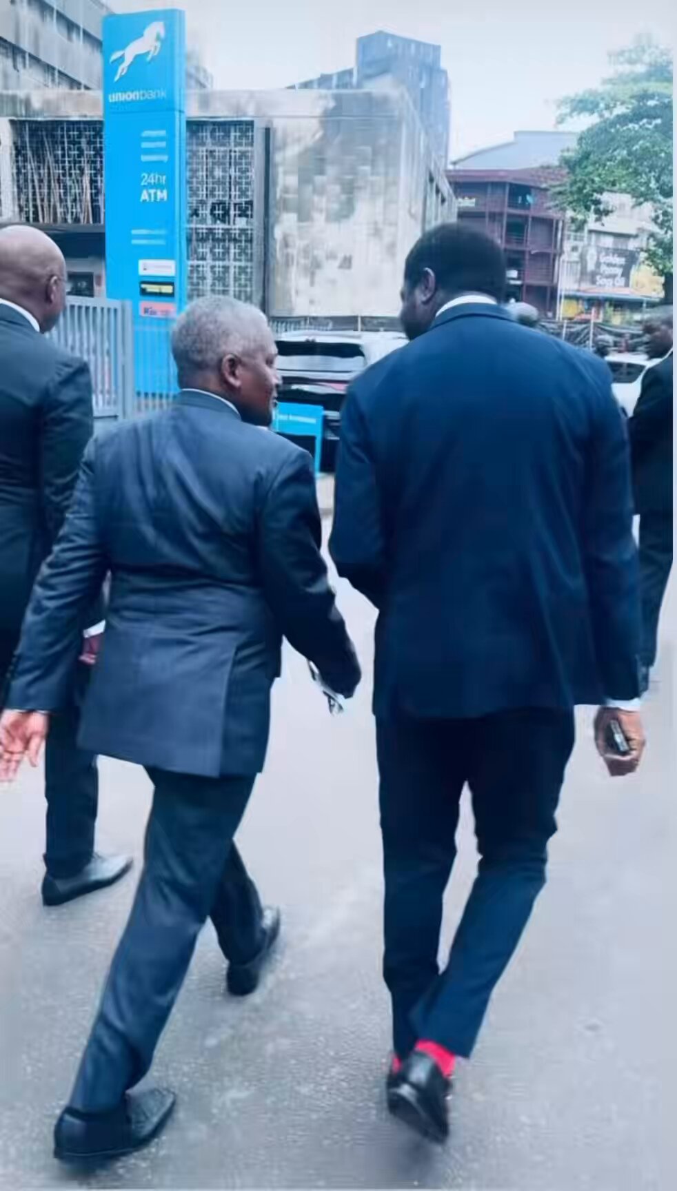 Dangote: 36th Richest Man In The World Walking On The Street Of Lagos Today