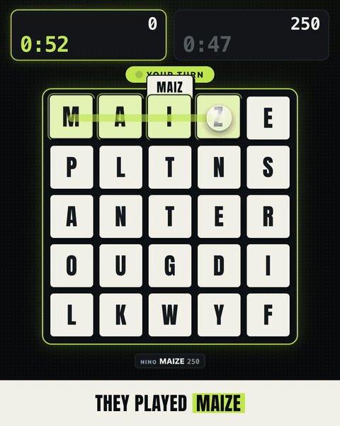 I Made A 1v1 Word Game For Scrabble People Who Don't Feel Like Playing Scrabble