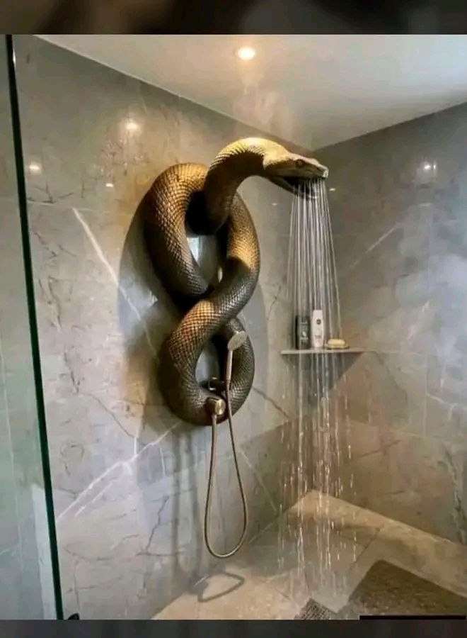 Snake Shower: Would You Take Your Bath In A Bathroom Like?