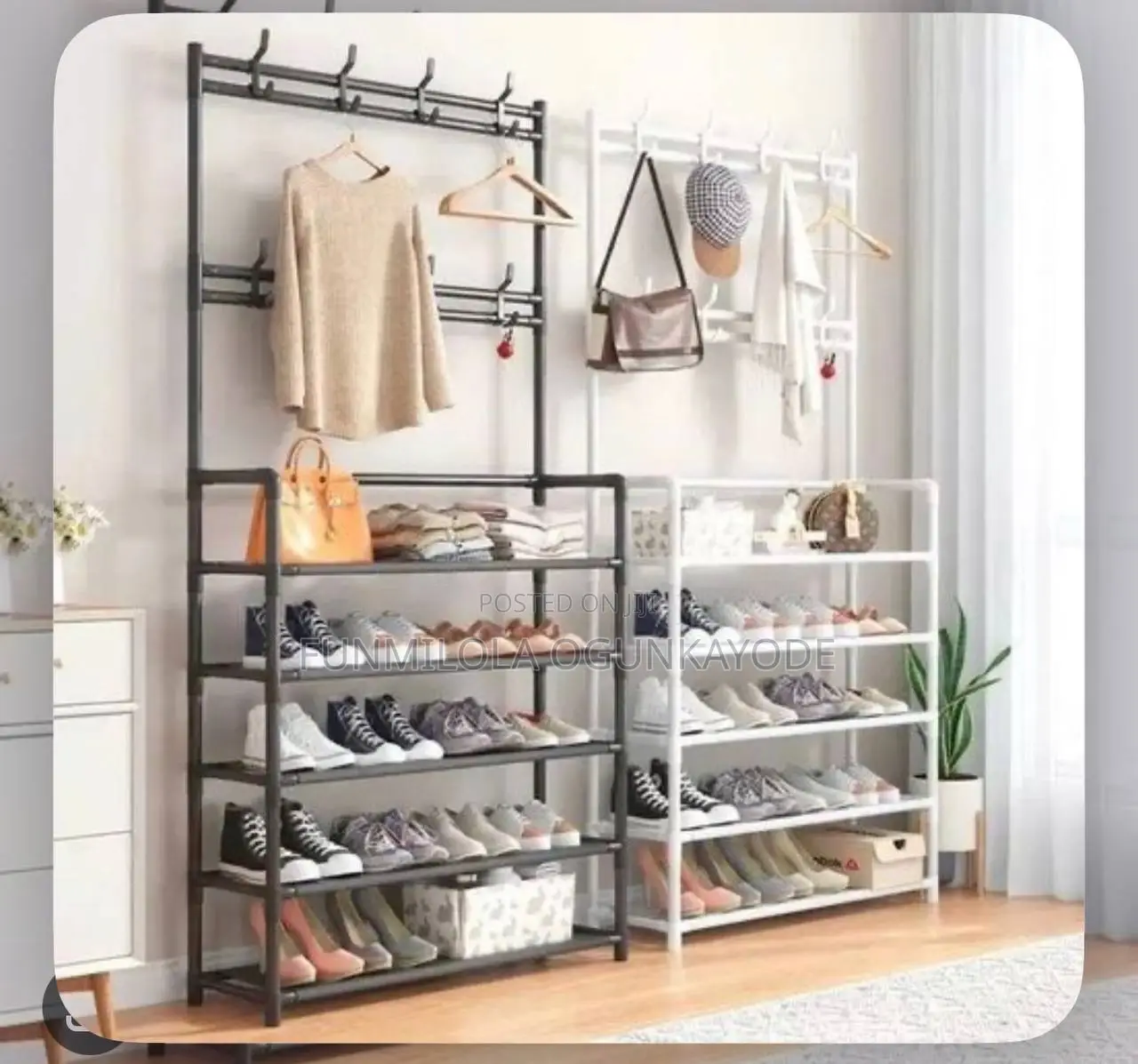 Shoe Rack With Bag/Hat Hanger