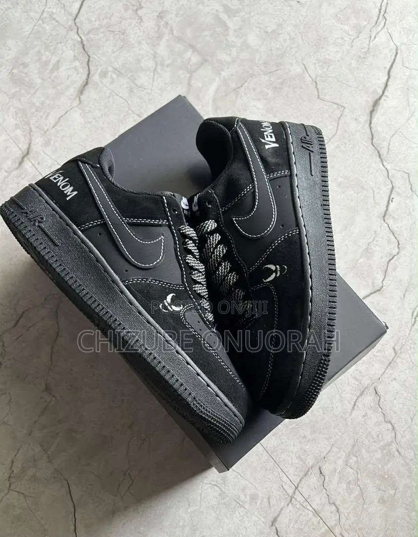 Nike Air Force 1 Low Sneakers- Venom | Brand New Black