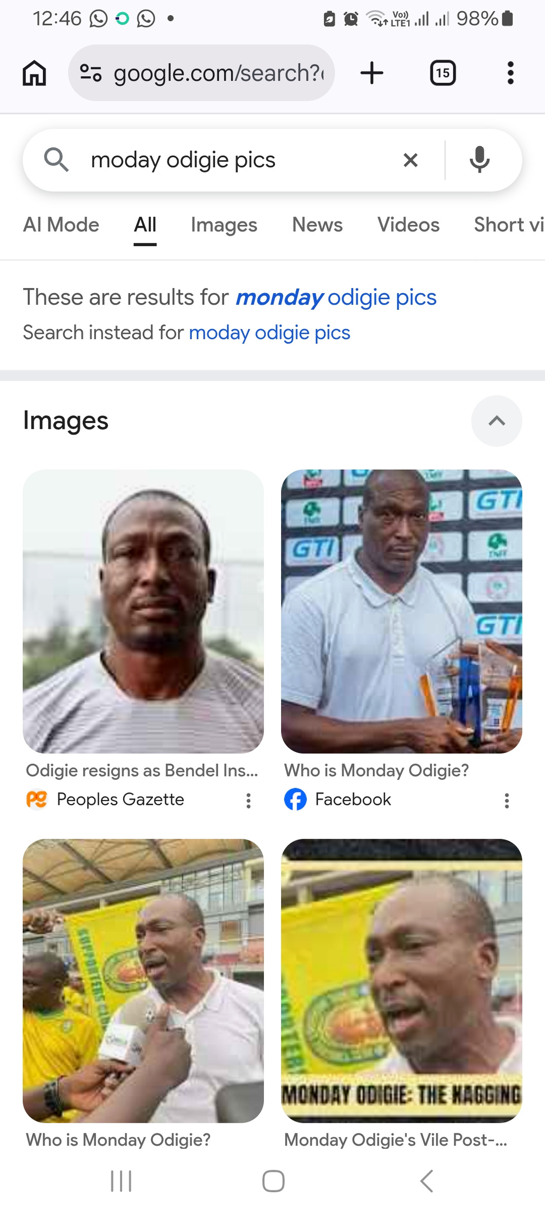 Coach Monday Odigie Is The Last Coach In Nigeria To Defeat A North African Club