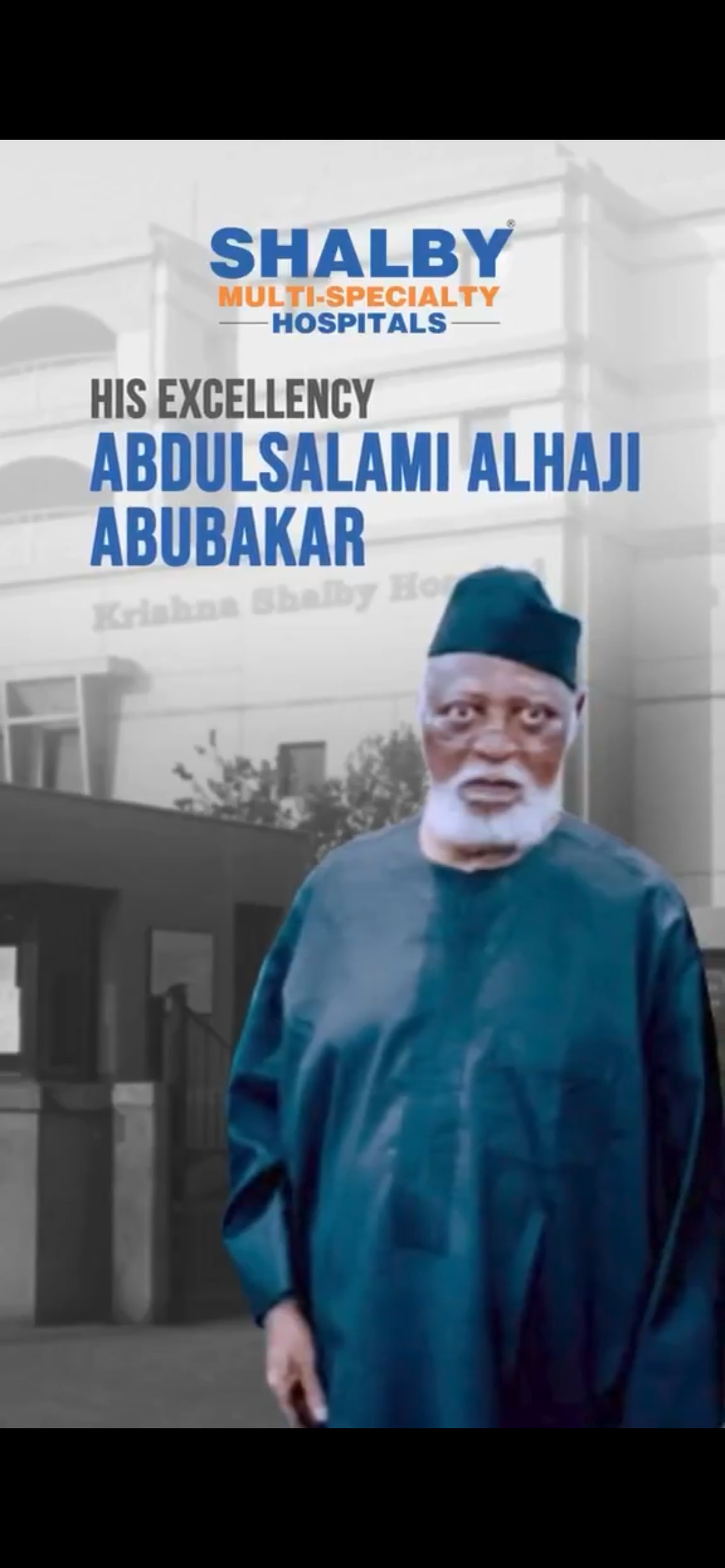 Nigerian Former President, Abdulsalami Abubakar Used In Indian Hospital Advert