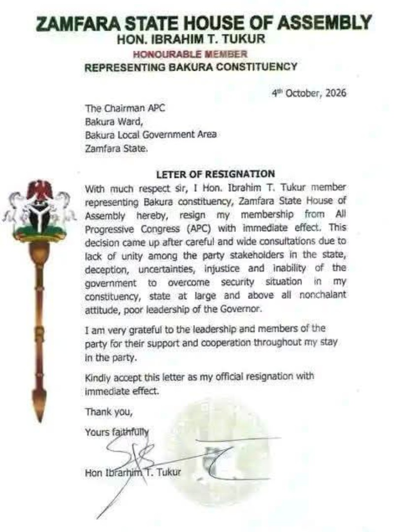 8 Zamfara Lawmakers Dump APC Over Insecurity, Poor Leadership