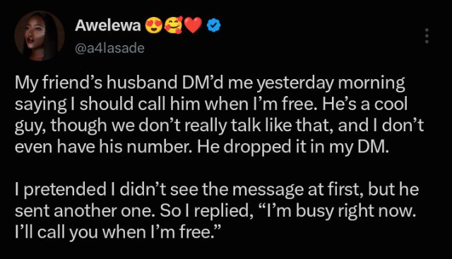 “You just ruined the birthday surprise for her” — Man reacts after his wife’s friend exposes his DM to her