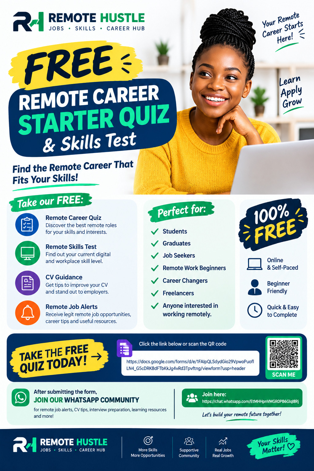 Free Remote Career Quiz & Skills Test