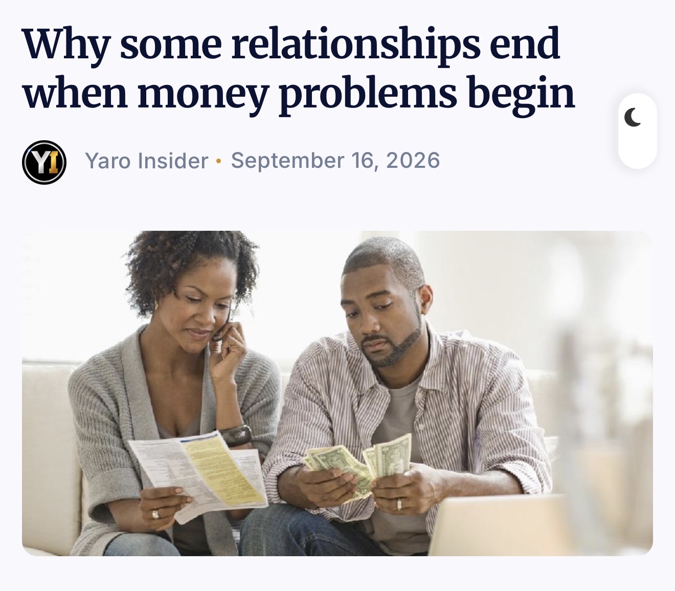 Why Some Relationships End When Money Problems Begin
