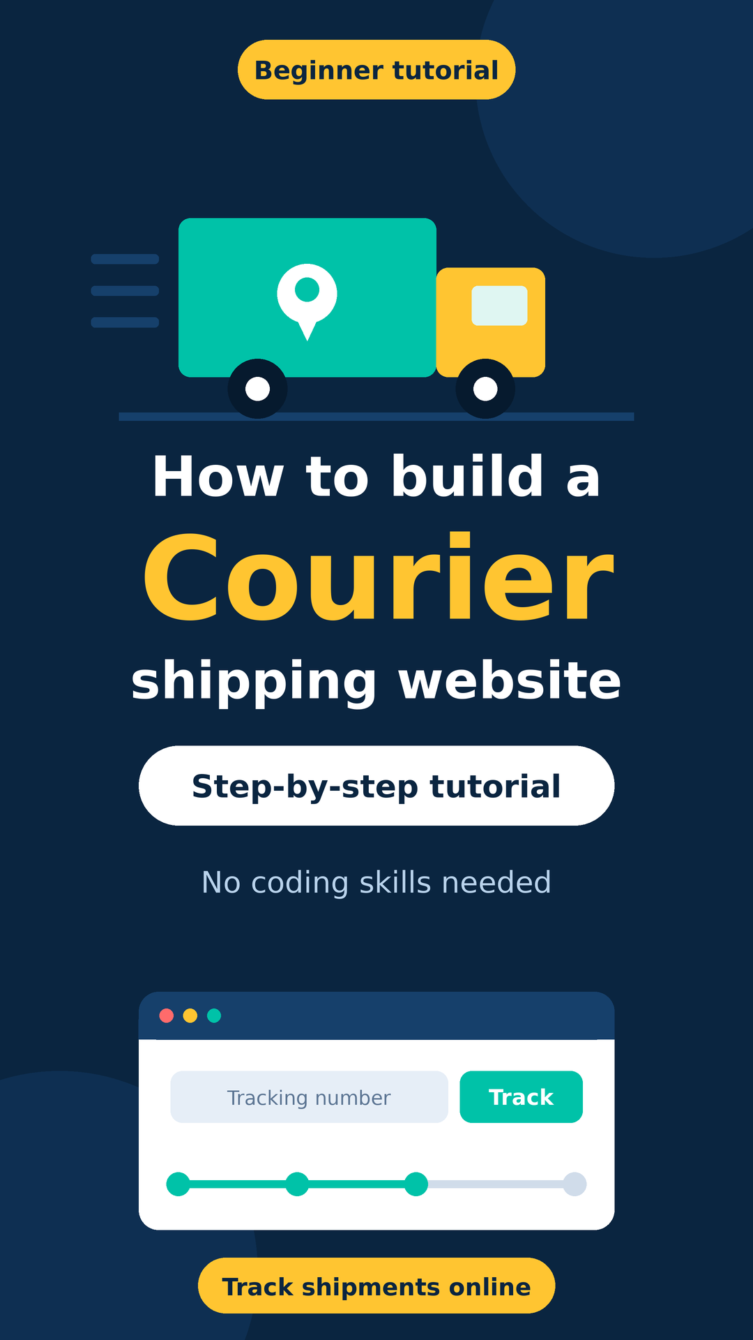 How To Build A Courier & Shipping Tracking Website (step-by-step Tutorial For Be