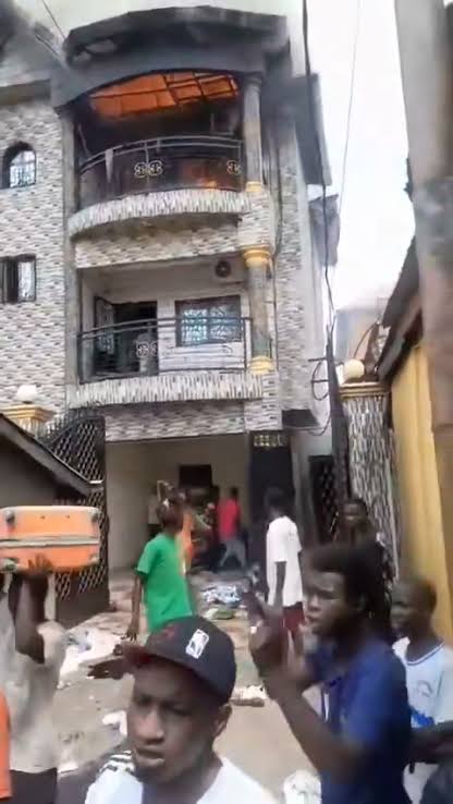 Man Risks His Life To Save His Properties From Burning House