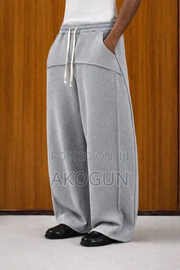 Premium Wide-Leg Jogger Sweatpants – Soft Casual Track Trousers