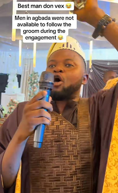 Best man blows h0t as groomsmen refuse to perform their duties during engagement ceremony (WATCH)