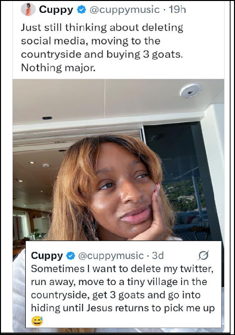 DJ Cuppy Shares Hidden Urge To Go Into Seclusion