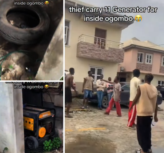 Residents in shock after thieves invaded their compound and carted away 11 generators