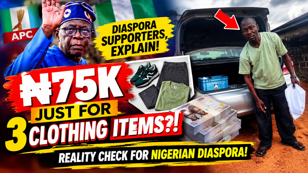 Nigerian Man Blasts APC Supporters After Spending ₦75K On 3 Clothing Items