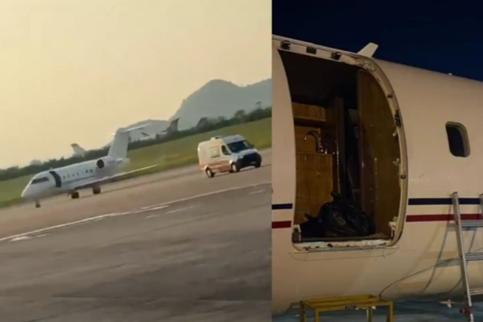 Panic at Abuja airport as jet loses door minutes after take-off, crew declares Mayday