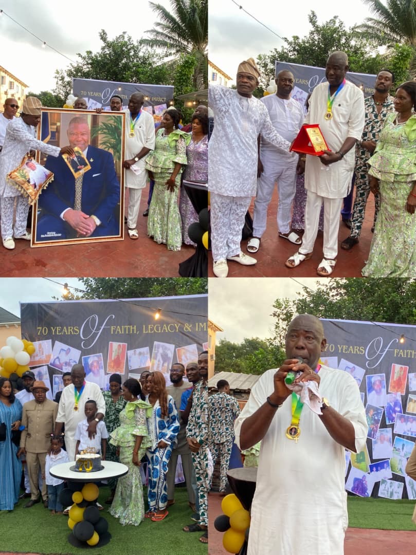 Chief M. Daniel Ofangbah Celebrates 70th Birthday, Honoured With Peace Ambassado
