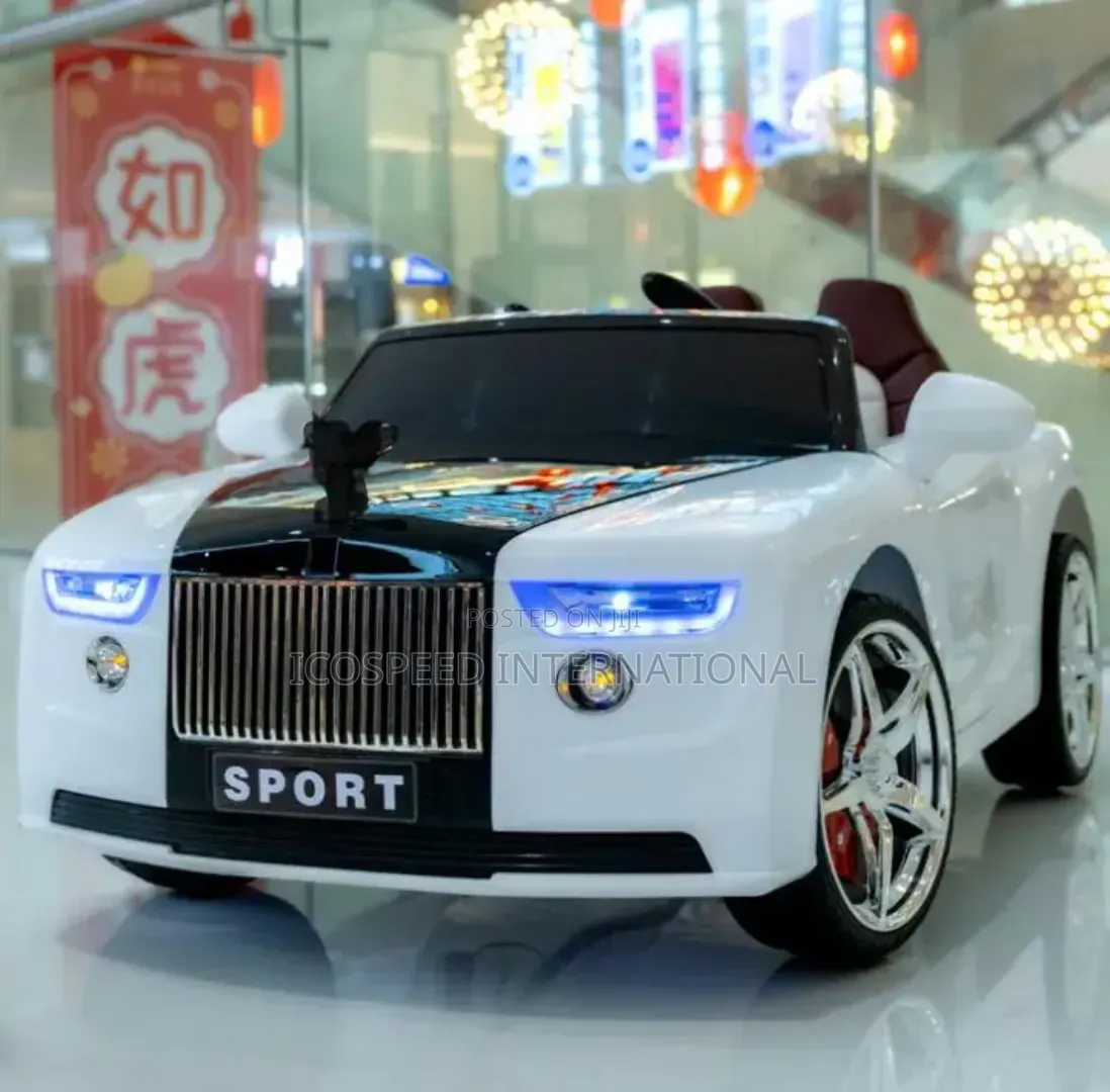 White Rolls Royce Electric Children Car for Kids Age 1-5 With Remot
