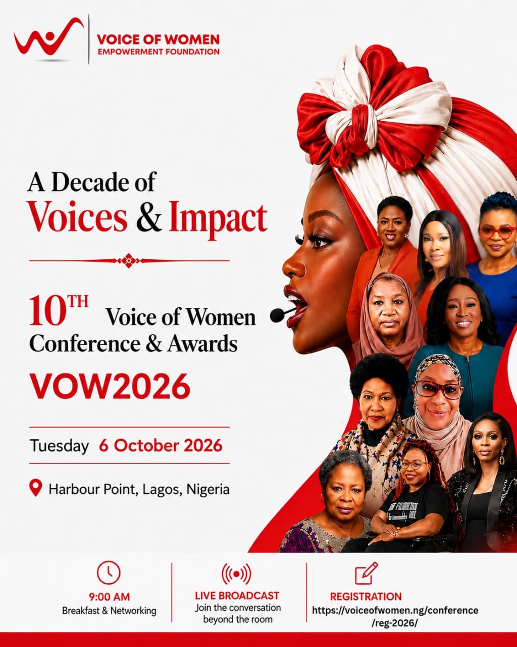 Akume, Alakija, Fayemi, Others To Headline 10th Voice Of Women Conference