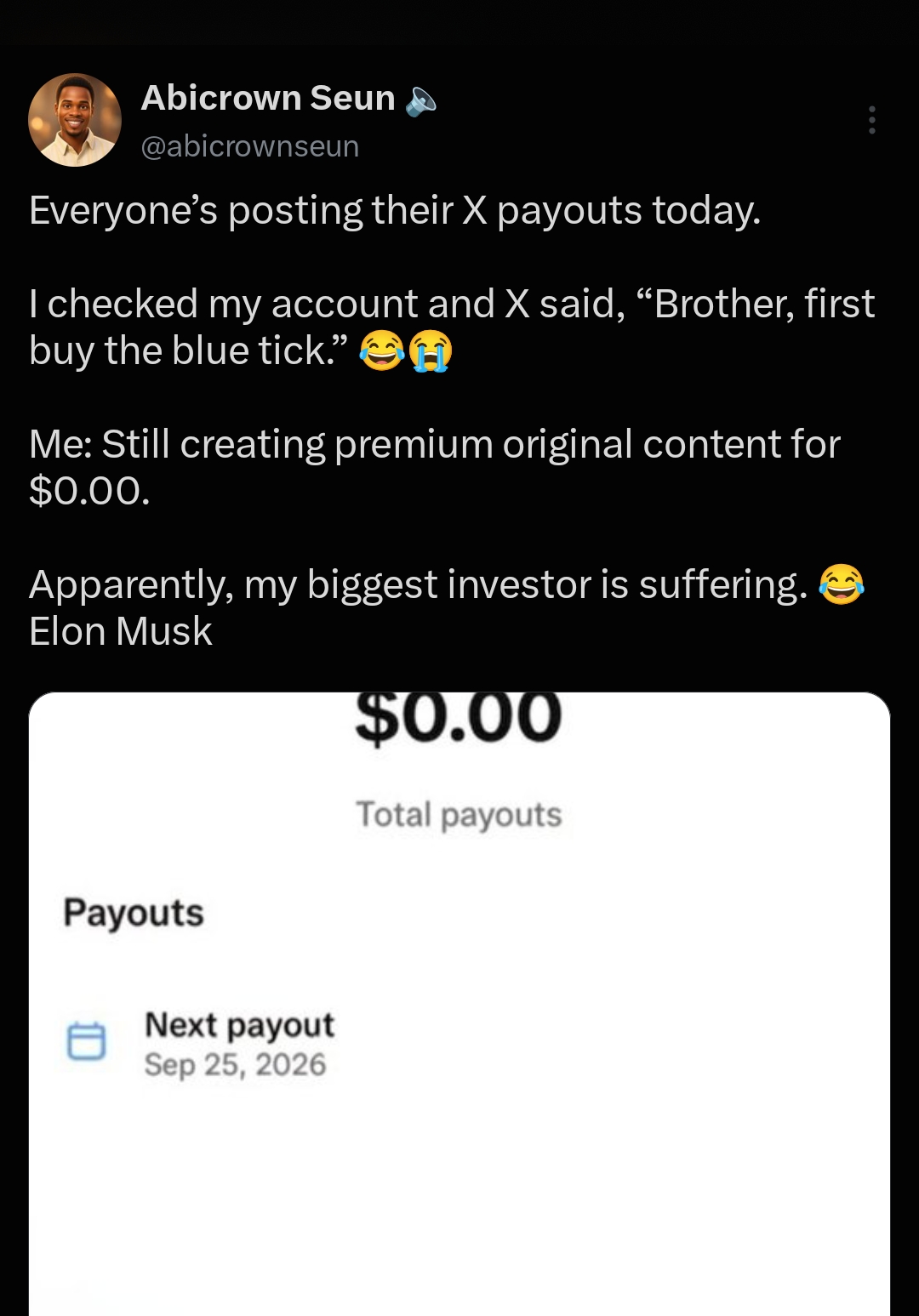 X Is Paying Creators, But This Nigerian Creator Is Still On $0.00 �