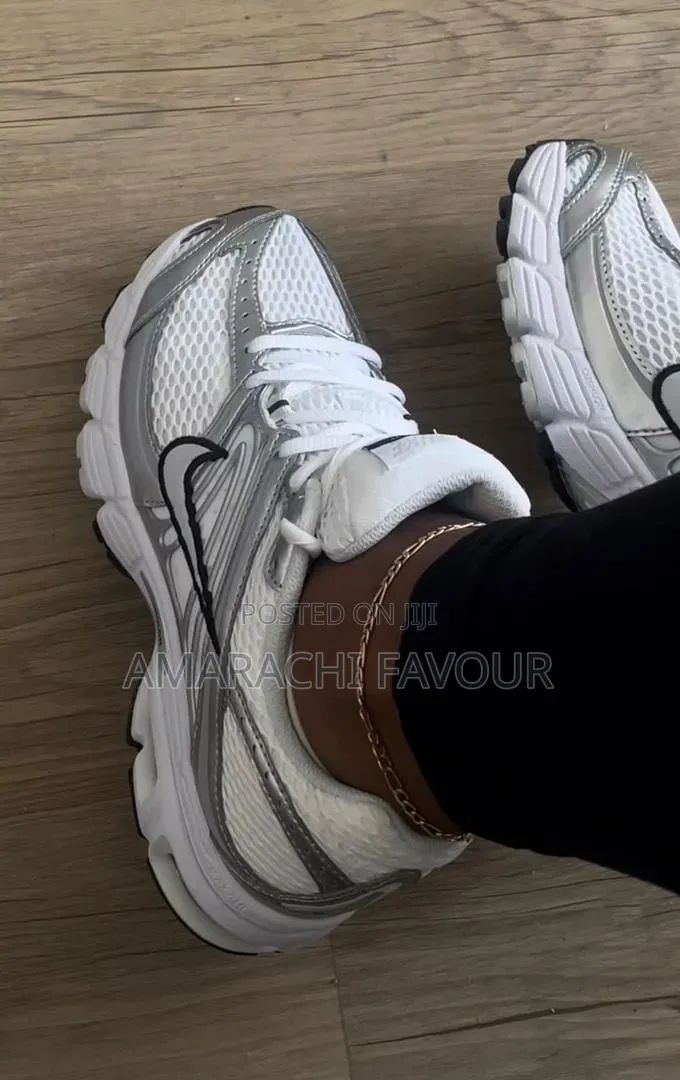Trendy Chunky Sneakers White Silver | Luxury Shoes - Sizes 37-43
