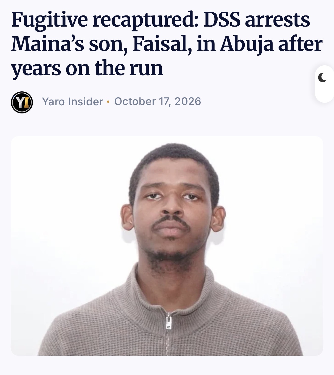 DSS Arrests Maina’s Son, Faisal, In Abuja After Years On The Run