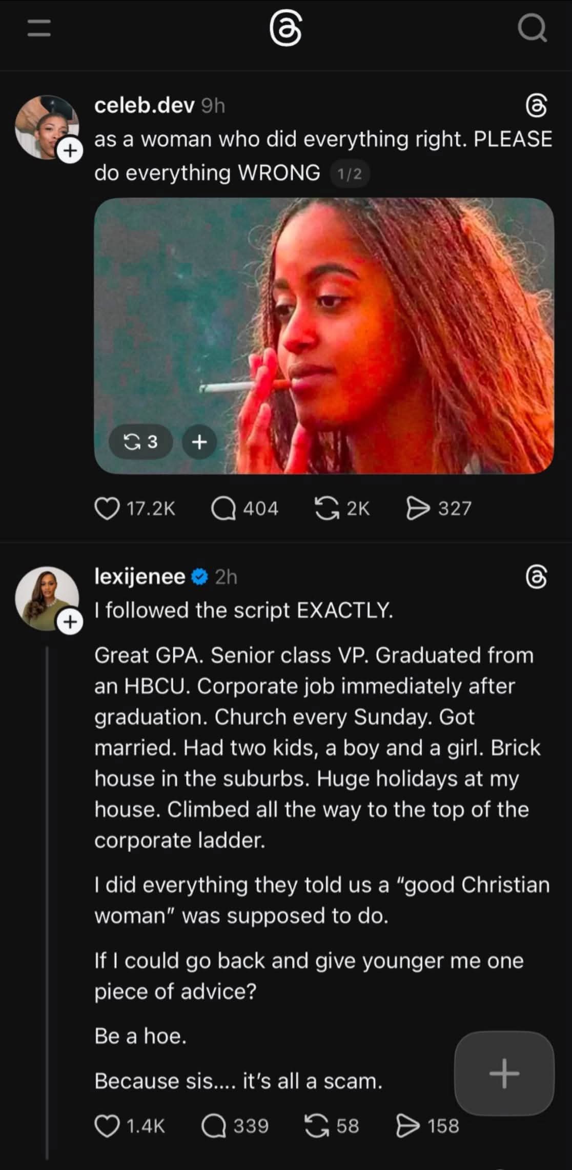 “BE A HOE” IS NOT THE REVELATION YOU THINK IT IS. I understand the frustration behind that post.